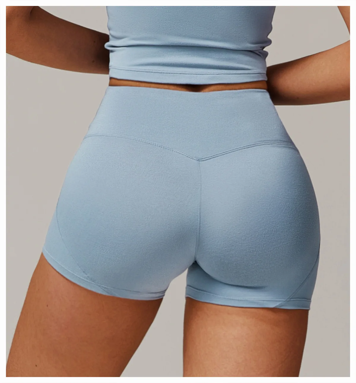 2025 New Yoga Shorts For Women High Waist Lift Sports Outerwear Running Workout Shorts 9152