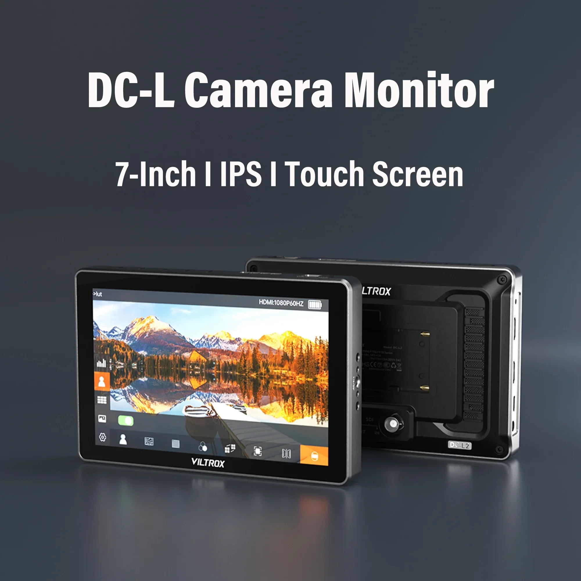 Viltrox DC-L1/DC-L2 Camera Monitor 600 Nits 7 Inch HDMI SDI Input Output Touch S