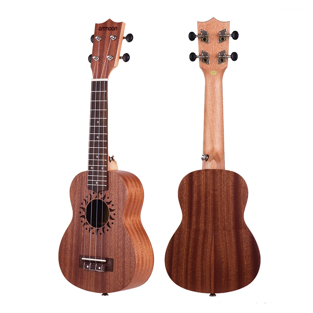 Ukulele Set 21 inch Ukulele Sapele Acoustic Ukulele 15 Fret 4 Strings Stringed instruments Guitar Music instruments mini guitar For beginner