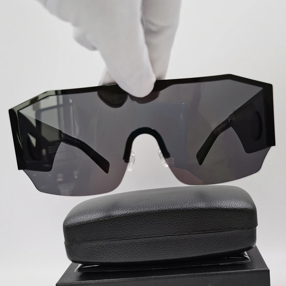 

2024 New Trendy Fashion Women's Sunglasses Luxury Classic Men Shield Eyeglasses for Female Male Designer Oversized UV400 Glasses