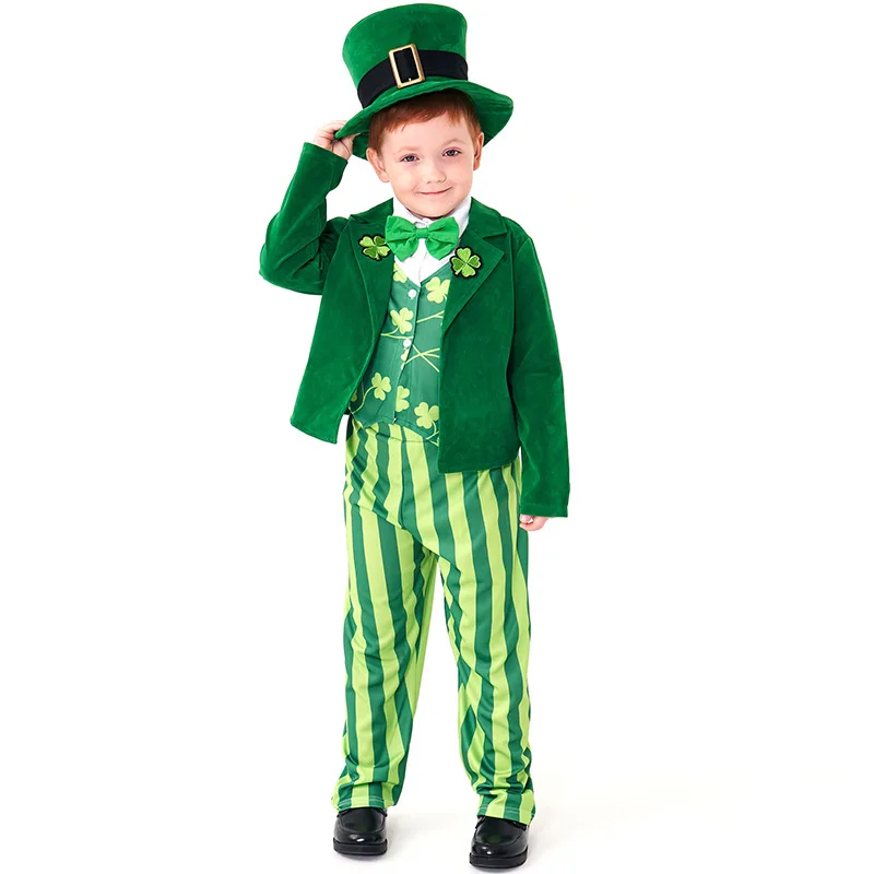 St Patricks Day Outfits For Babies Cute Baby Leprechaun Jumpsuit