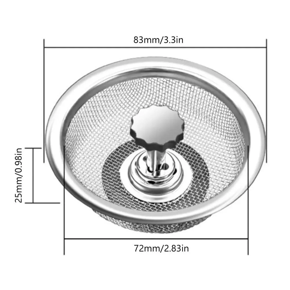 Kitchen Water Sink Filter Sink Mesh Strainer Kitchen Stainless Steel Strainer Bathroom Floor Drain Cover Cleaning Tools sink filter kitchen sink filter sink strainer kitchen sink strainer
