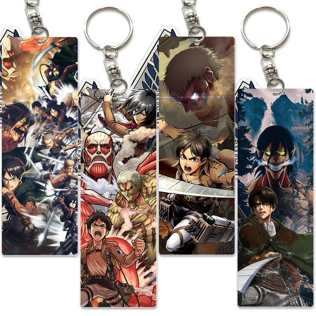 KKZ868 Anime Attack On Titan Acrylic Pendant Keychain Key Rings For Car Keys  USB Holder Ring Cool Jewelry Gift - AliExpress