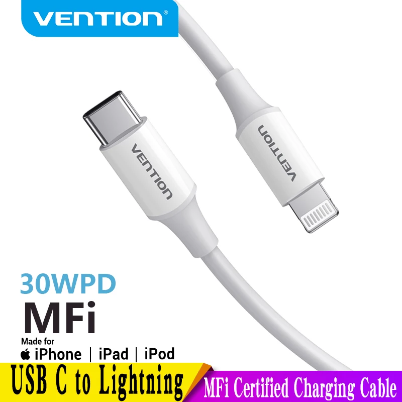 返品不可】 VENTION USB 2.0 C to Lightning Cable 1M Gray Aluminum Alloy Type  ライトニングケーブル USB-C iPhone11 iPhone11 Pro iPhone12 mini iPhone12 