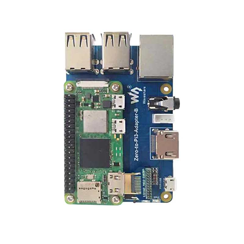 Raspberry pi Zero 2w para Rpi 3b Adaptador com Usb de Áudio 4usb Rj45 Porta Compatível 3b Case Usb Hub Placa Expansão Rj45 - Imagem 2