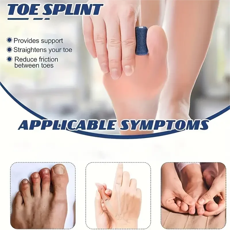 Toe Splint Toe Straightener For Hammer Brace Hammertoe Splint Wrap Covers Broken Support 1pcs