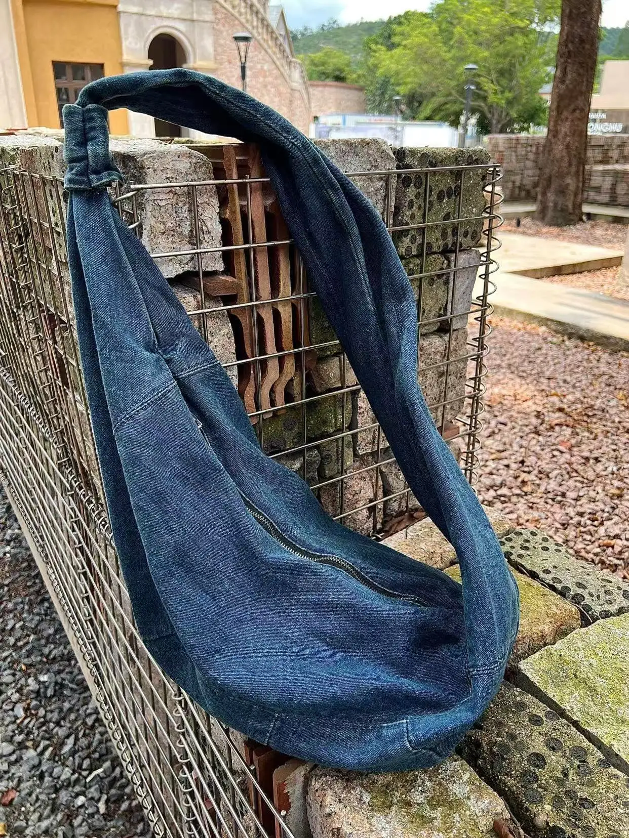 Women Denim Bag Large Capacity Strap Adjustable Crossbody Sling Bag Vintage Messenger Bags Casual Shopper Bags 2025 Shoulder Bag