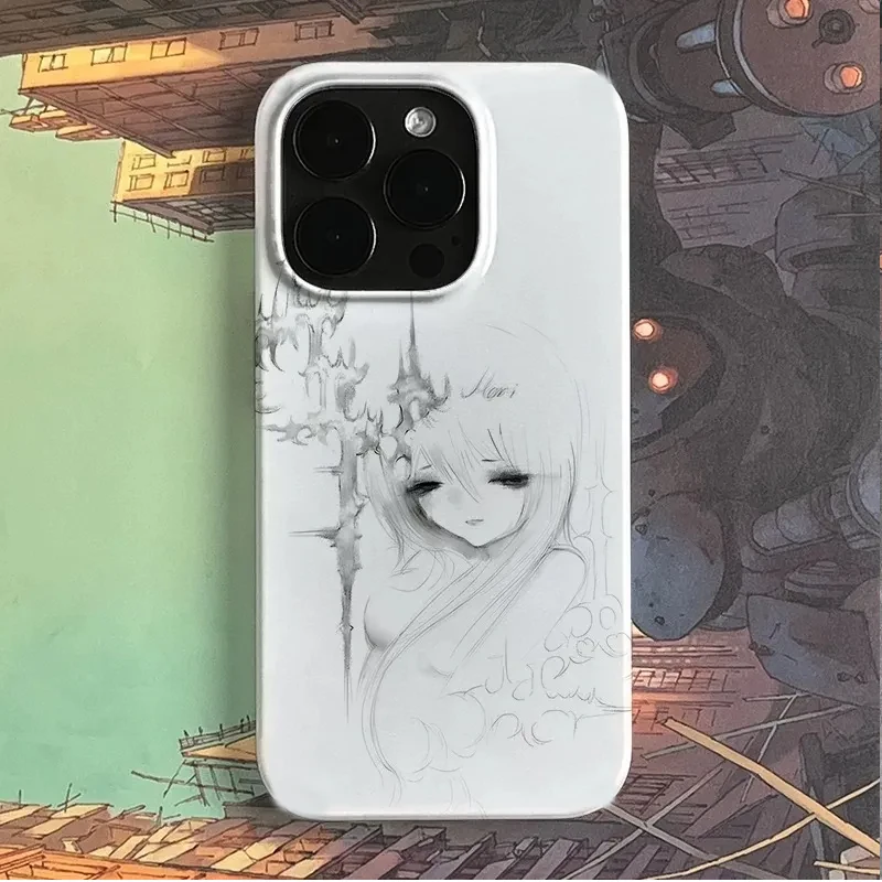 Adorable Kawaii Angel Cartoon Phone Case - Soft Cover