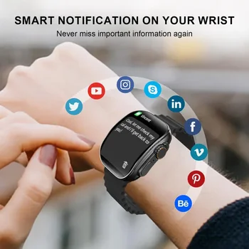 Smart Watch For Women Men, 1.83'' HD Full Touch Screen Wireless Calling Smartwatch (Answer/Make Call), Activity Tracker, 100+ Sport Modes, Pedometer, Message Alerts, Sport Fitness Tracker,Compatible With Iphone.Holiday Gifts, Birthday Gifts 6
