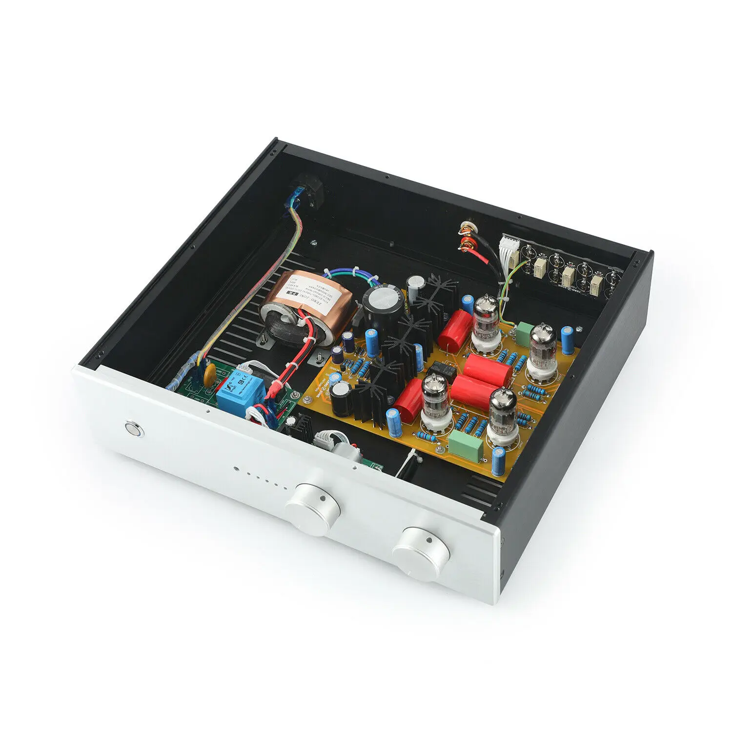 Hifi Remote Version ECC83+ ECC81 Stereo Tube Preamplifier Base On