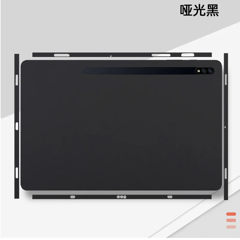 Voltar e Lateral Pele Adesivo Capa Case Película Proteção Design Especial Samsung Galaxy Tab s7 fe T733 12.4 11 s8 Ultra 146 1pc - Imagem 5