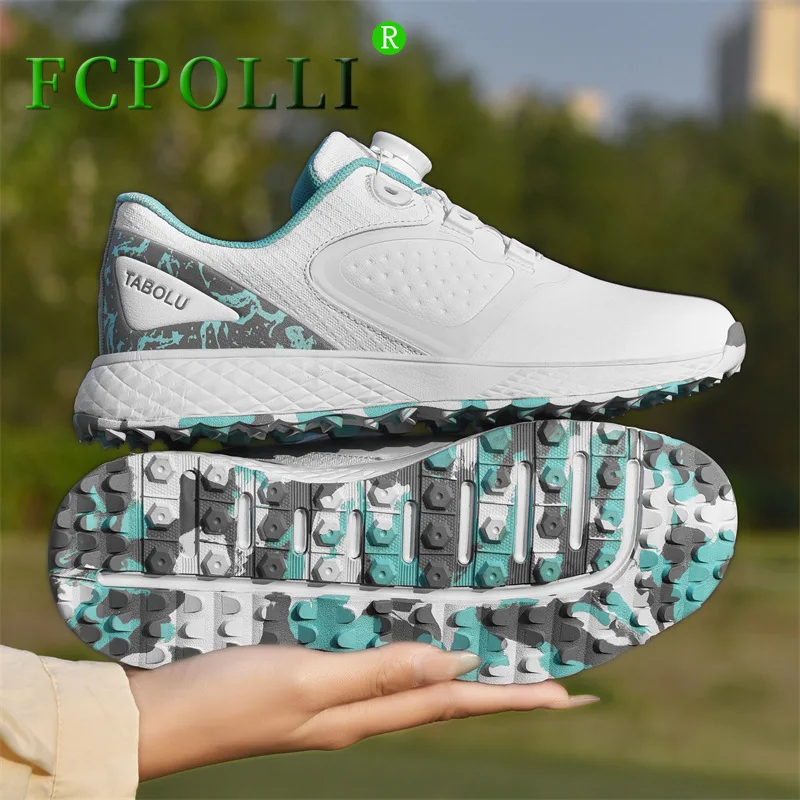 

2024 New Golf Shoes Ladies Quick Lacing Sport Shoe For Women Anti Slip Golf Training Female Good Quality Walking Shoes Woman