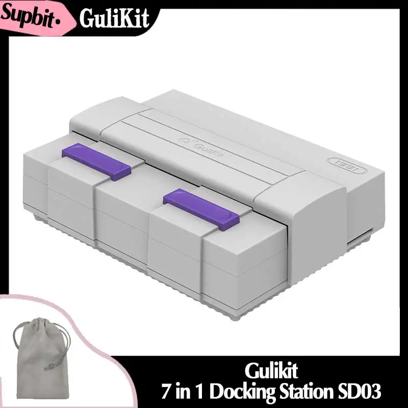 Gulikit Docking Station, Acessórios do jogo para Steam Deck Nintendo Switch,NS OLED,AYANEO,ROG Ally consoles, SD03, 7 em 1