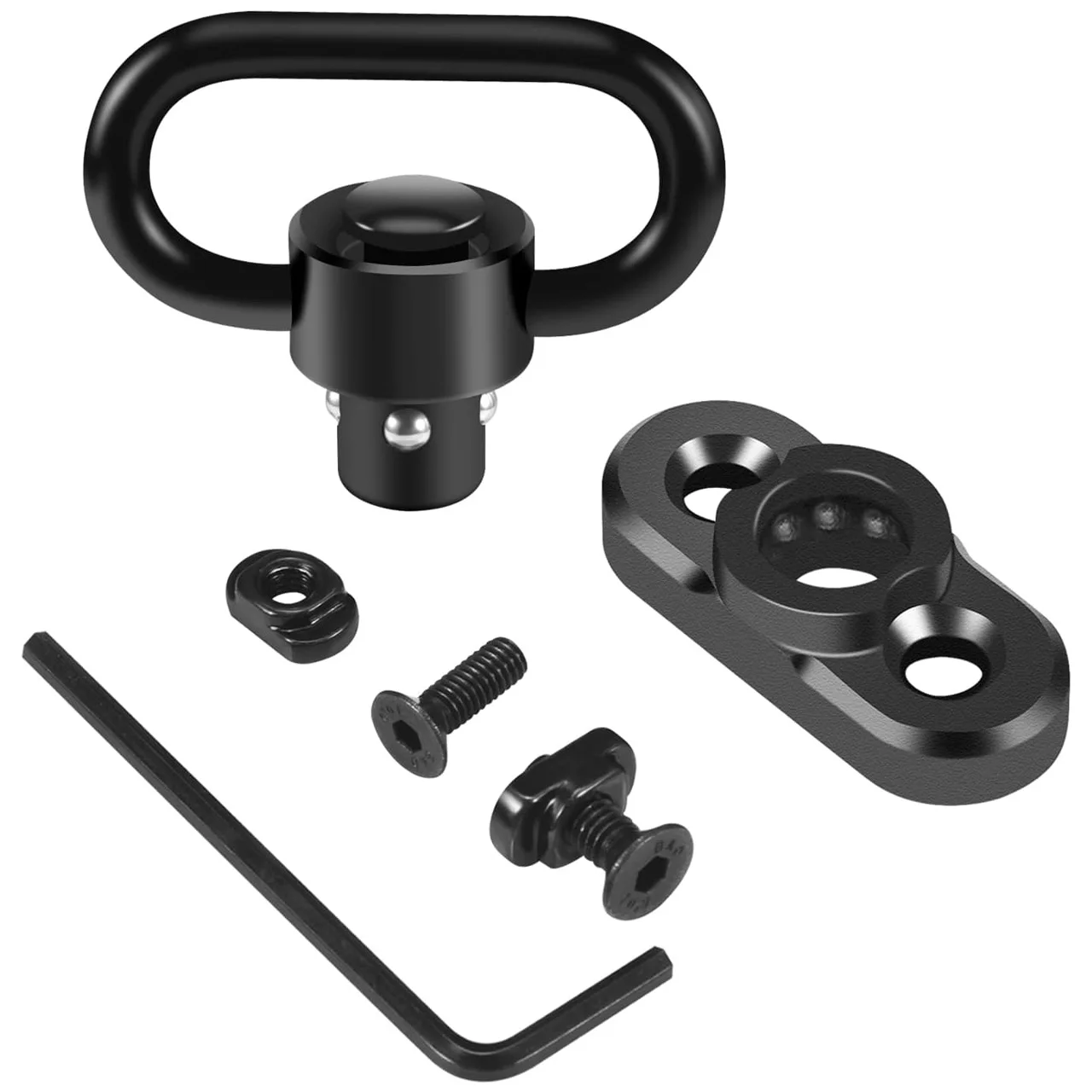 Mlok QD Sling Swivel Mount with 1.25 Inch Quick Detach Buckle Push Button Attachment Points Outdoor Hunting airsoft accessories