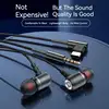 #(with earphone case)Type C&3.5mm Wired Earphones In-Ear Headphones For Samsung Earbud Hifi Stereo Headset Sport Gamer Handsfree 2