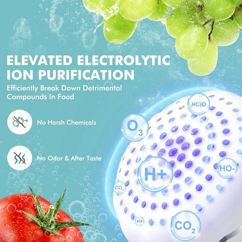 Fruit And Vegetable Washing Machine Fruit Cleaner Used, Fruit Cleaner Device In Water, Fruit And Vegetable Cleaner 2
