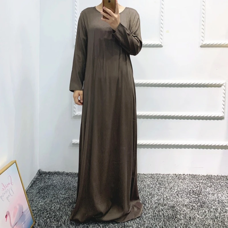 2023 Islam Abayat Ramadan Abaya Femme Muslim Dress Ropa De Mujer Envio Gratis Vestido Solid Color Abayas for Women Dubai Turkey
