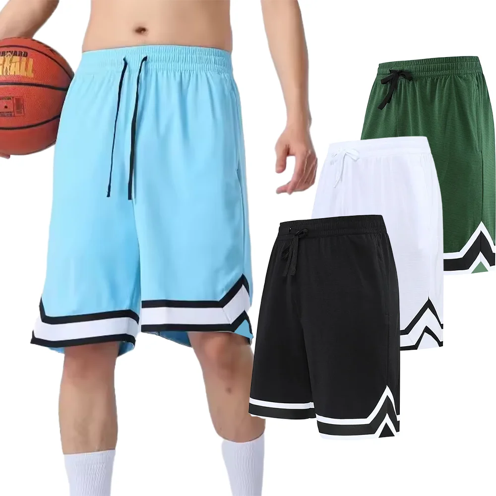 Summer Running Basketball Shorts Men High Quality Elastic Waist Shorts Multicol…