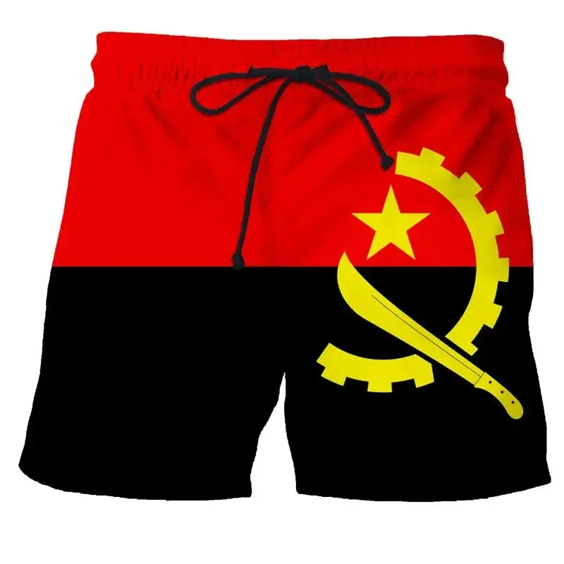 Summer Men's Swimsuit Spain Flag Print Surfing Board Beach Shorts New Fashion Oversized Trunks Sportwear Briefs Boy Short Pants 4
