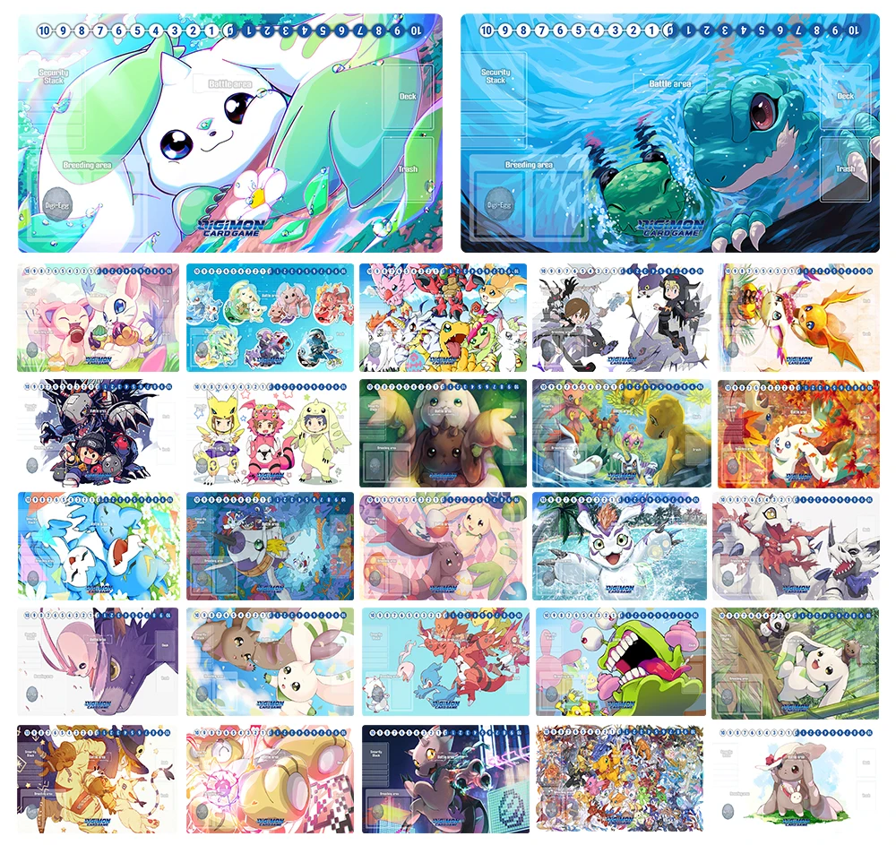 Digimon милый игровой коврик DTCG TCG, коврик для мыши, гомамон, дракумон, немамон, терьермон, игровой коврик для торговых карт, Настольный коврик для мыши, искусственный коврик