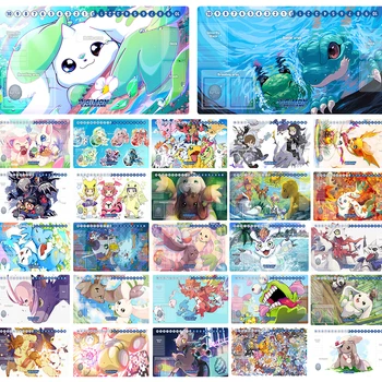 디지몬 귀여운 플레이매트, DTCG TCG CCG 매트, 고마몬 드라코몬 테리몬 넘버몬 트레이딩 카드 게임 매트, 마우스 패드, 테이블 게임 플레이 매트