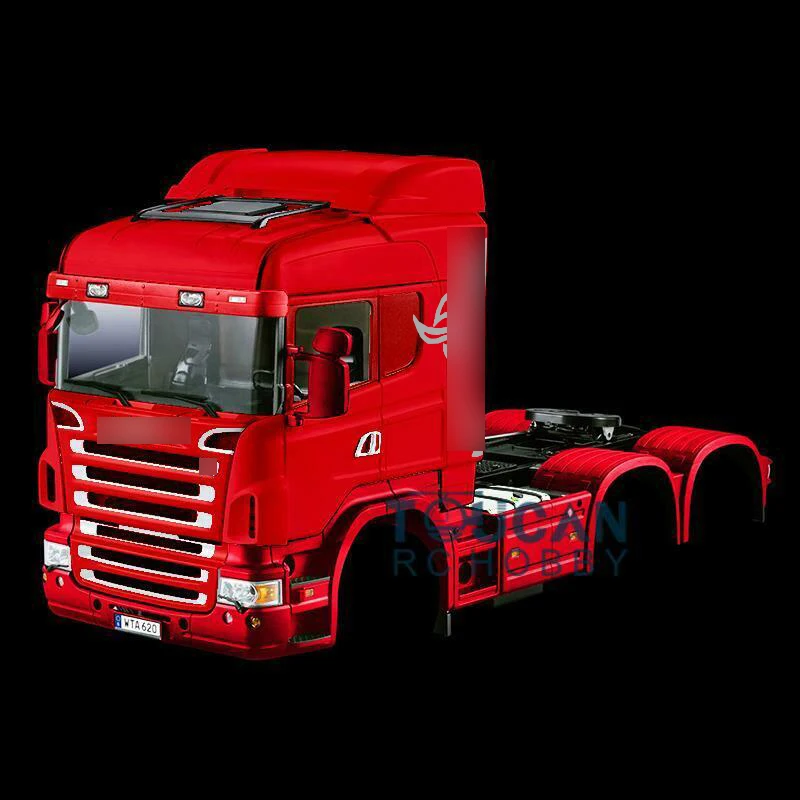 TOUCAN RC Toy 3Axles 1/14 RC Tractor Truck Remote Control Car Painted Midtop Shell Constuction Vehicle TAMIYAYA THZH0451 3