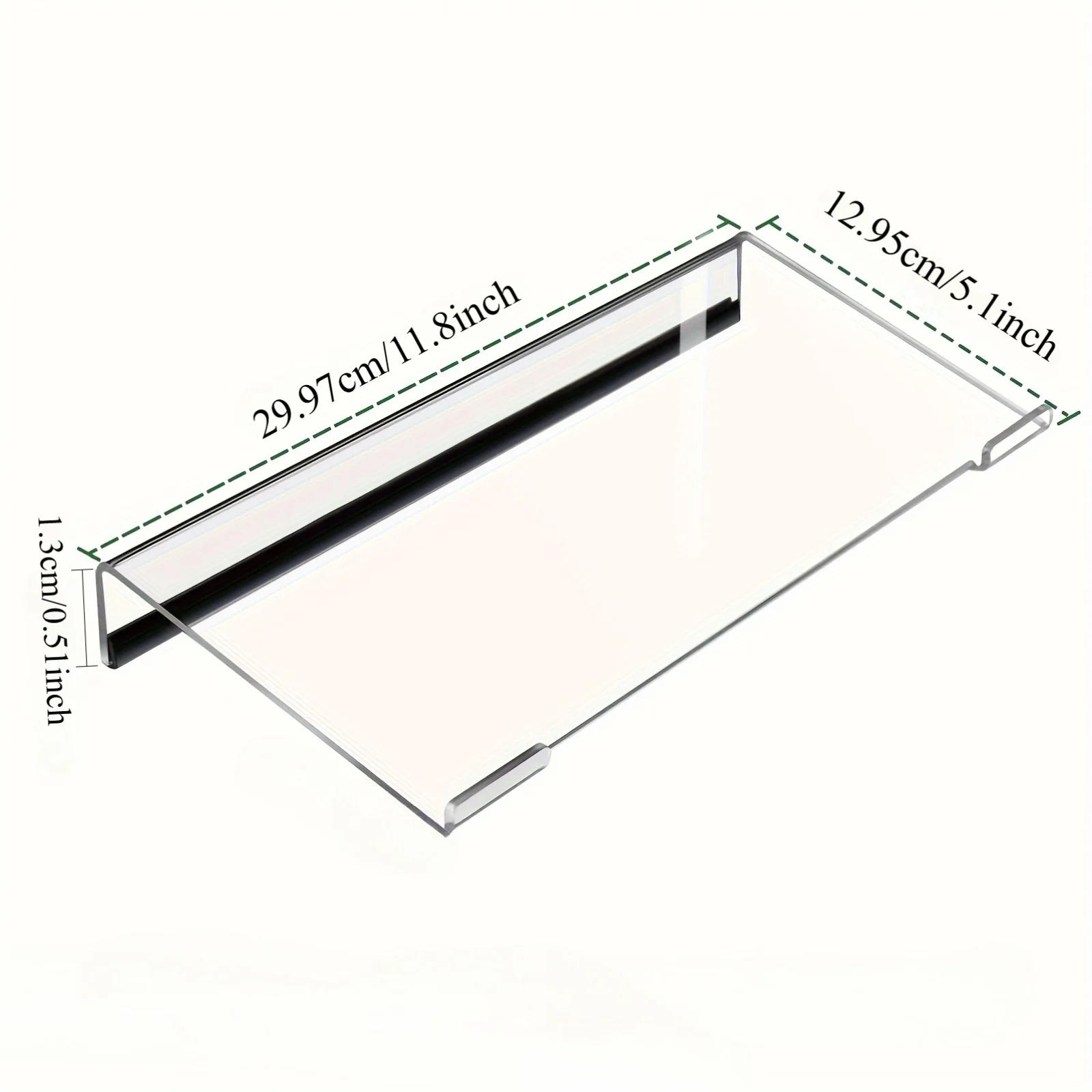 1pc Clear Acrylic Keyboard Stand - Ergonomic Tilted Design with