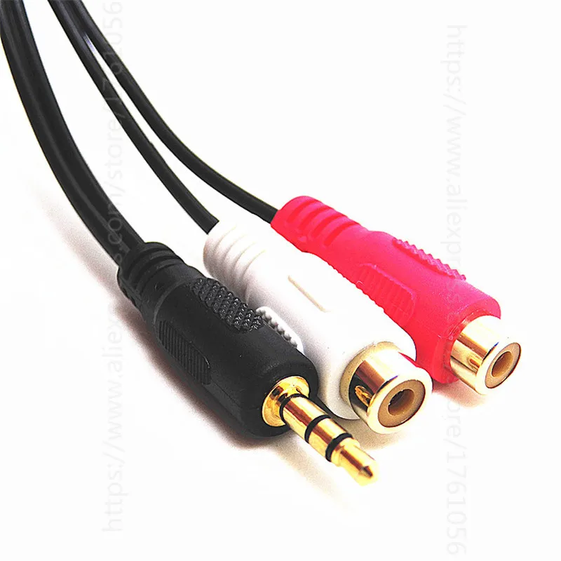 Dr.Tech 3m 3.5mm Jack To 2 RCA Cable – AUX Twin Phono Audio Lead, Stereo Mini Headphone Cord, 3 Meter