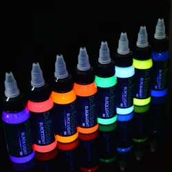 15/30ML High Quality Fluorescent Tattoo Inks Professional Permanent Makeup Body Microblading Easy Coloring Purple Light Pigment