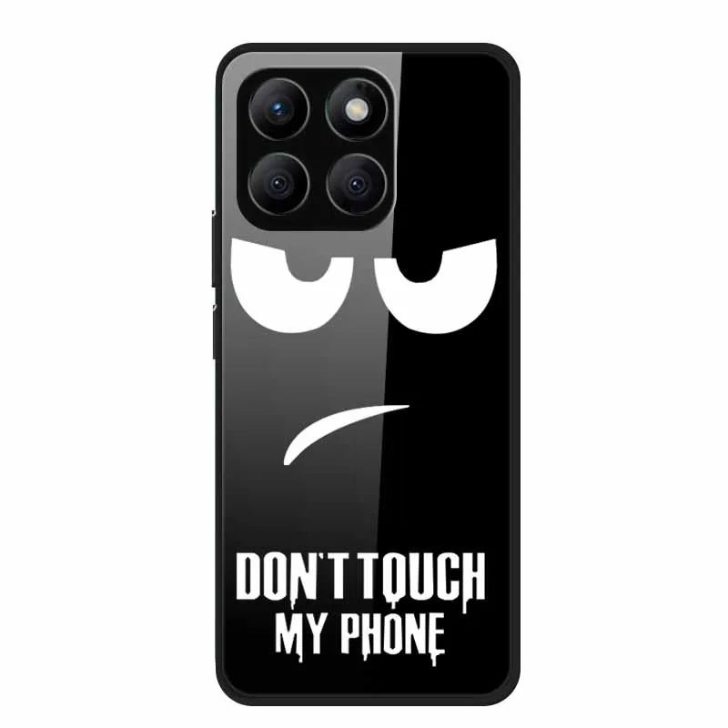 Enhanced Tempered Glass Protective Phone Case with Soft Bumper Design