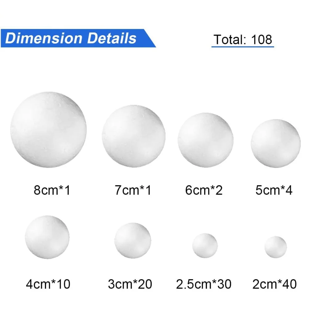  8 Inch Foam Circles For Crafts, 1 Inch Thick Round  Polystyrene Discs For DIY Projects