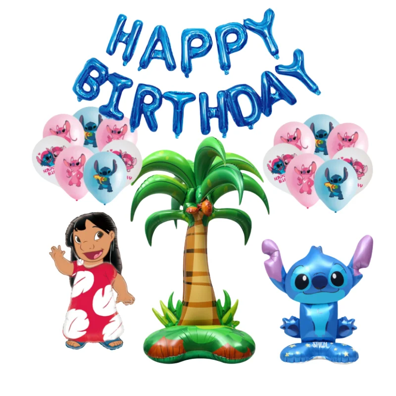 Stitch Balloons Set – Kids 1st to 6th Birthday Party Decorations 1