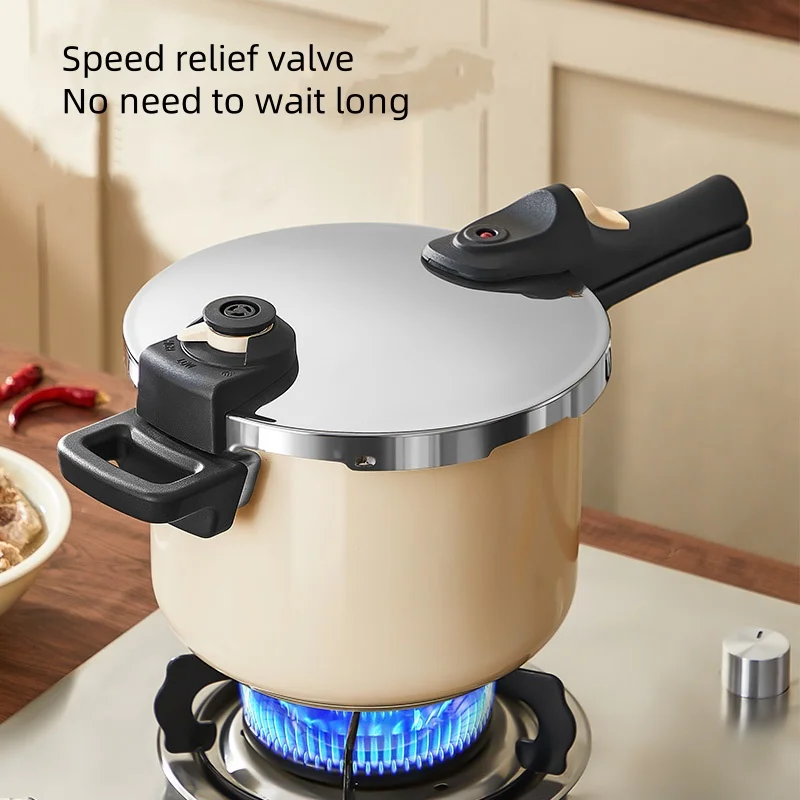 Pressure Cooker Thickened Pressure Cooker Explosion-proof Three-Speed Regulation Suitable for Gas and Induction