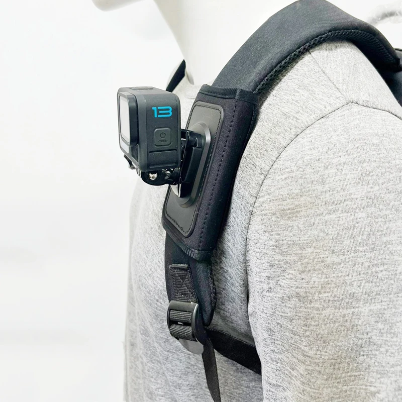Rotation bag backpack shoulder strap mount holder for DJI Osmo 360 Action 6 5 Pro 4 Insta360 X5 X4 GoPro 13 12 DJI Osmo Pocket 3