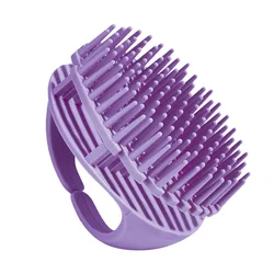 Silicone Scalp Massage & Exfoliating Brush (Purple)
