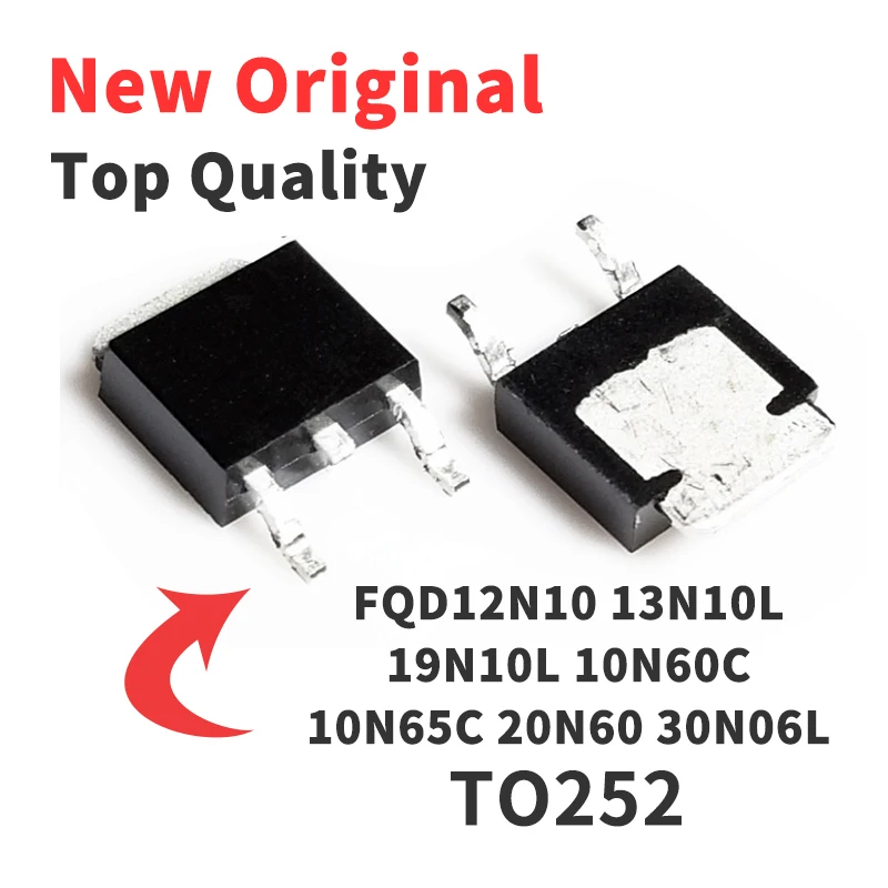 10 Pieces FQD12N10 FQD13N10L FQD19N10L FQD10N60C FQD10N65C FQD20N60 10-pieces-fqd12n10-fqd13n10l-fqd19n10l-fqd10n60c-fqd10n65c-fqd20n60