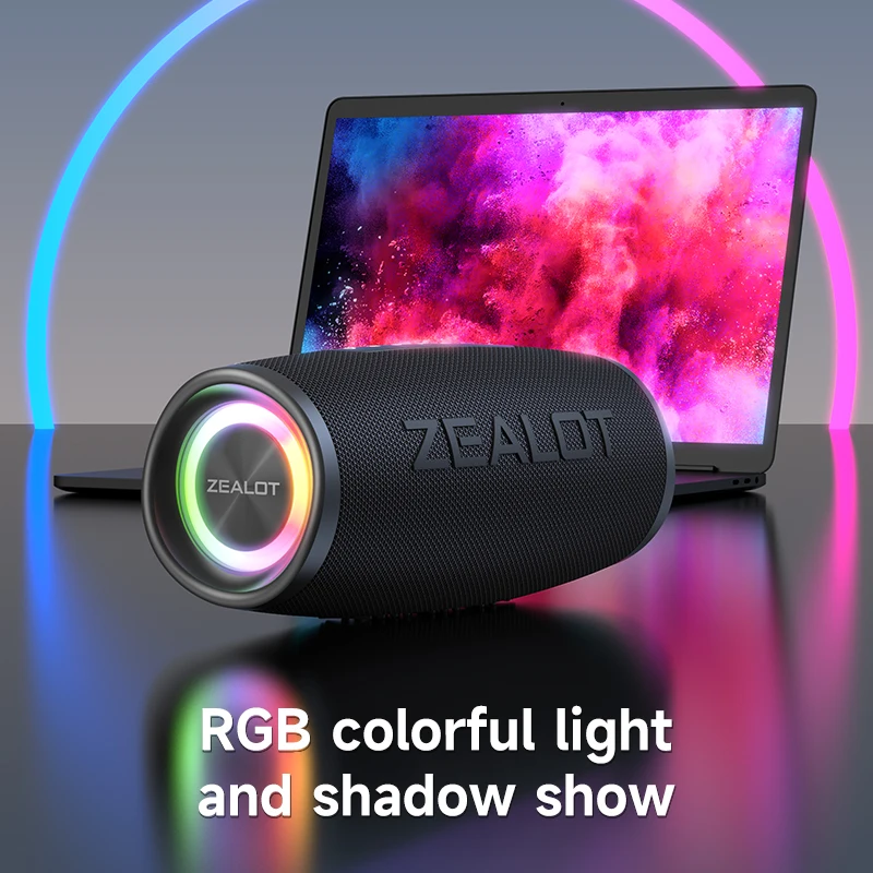 ZEALOT S56 ワイヤレススピーカー Bluetooth ブラック 新品 ZEALOT-S56 Bluetooth Speaker 40W Output Power Bluetooth