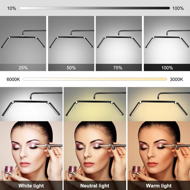 Lampada Da Estetista Lampada A Mezzaluna Per Estetiste 36W, LED