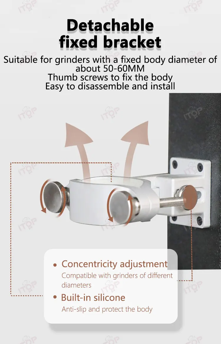 ITOP MG-U New Upgrade Electric Stand for Hand Coffee Grinder Variable Speed Grinding Auxiliary Stand Hand Grinder Electric Kit 2