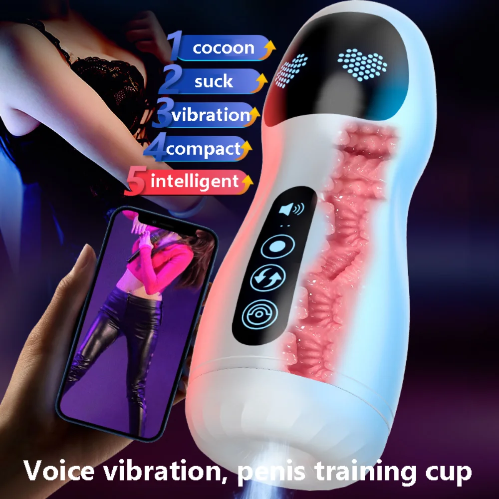 Automatic Male Masturbator Cup For Men Masturbation Penis Massage Realistic Vagina Pocket Pusssy Blowjob Machine Adult Sex Toys S9e56b8d62adc48d09d0d3499a044e438N