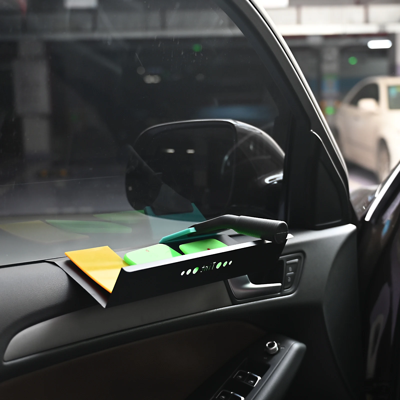 Vinyl Wrap Car Tools Bag Magnetic Waistband Storage Tool Window Wash Glass Clean Scraper Tinting Squeegee Organizer Pouch FOSHIO car wrapping tools,automotive film tools