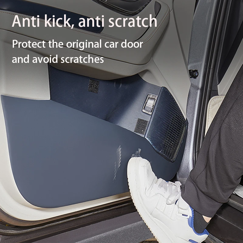 Car door anti kick pad Leather anti kick pad sticker Car interior accessories For BYD song plus EV DMI