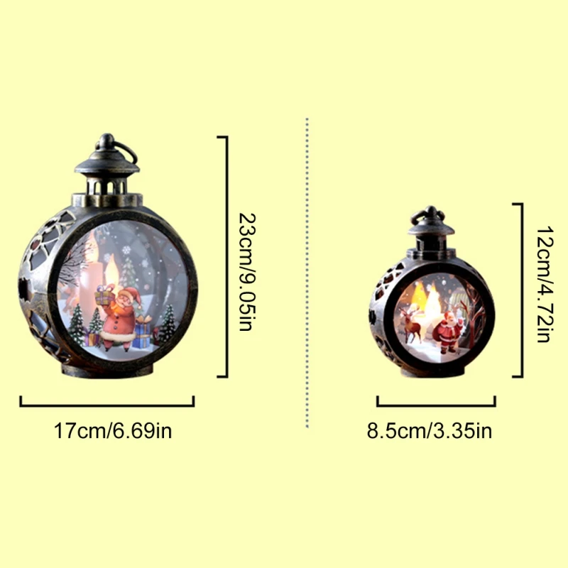 LED Christmas Candles Vintage Candle Lanterns with Led Light Decorative Tabletop Ornament for Indoor Outdoor Decor Party Gift - Image 6
