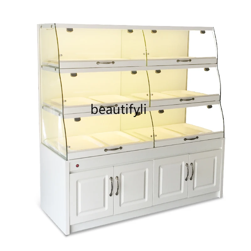 

Customized Bread Display Cabinets Drawer-Style Zhongdao Glass Commercial Side Cabinet Cake Shop Shelf Display Stand