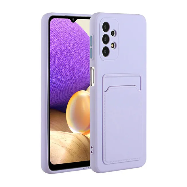 thumbnail image 1 of Funda de silicona suave líquida para Samsung A53 A73 A33 A13 A12 A34 A52 A54 A14 A72 A15 A25 A35 A55 5G funda tipo billetera con tarjetero de lujo, 1 of 5