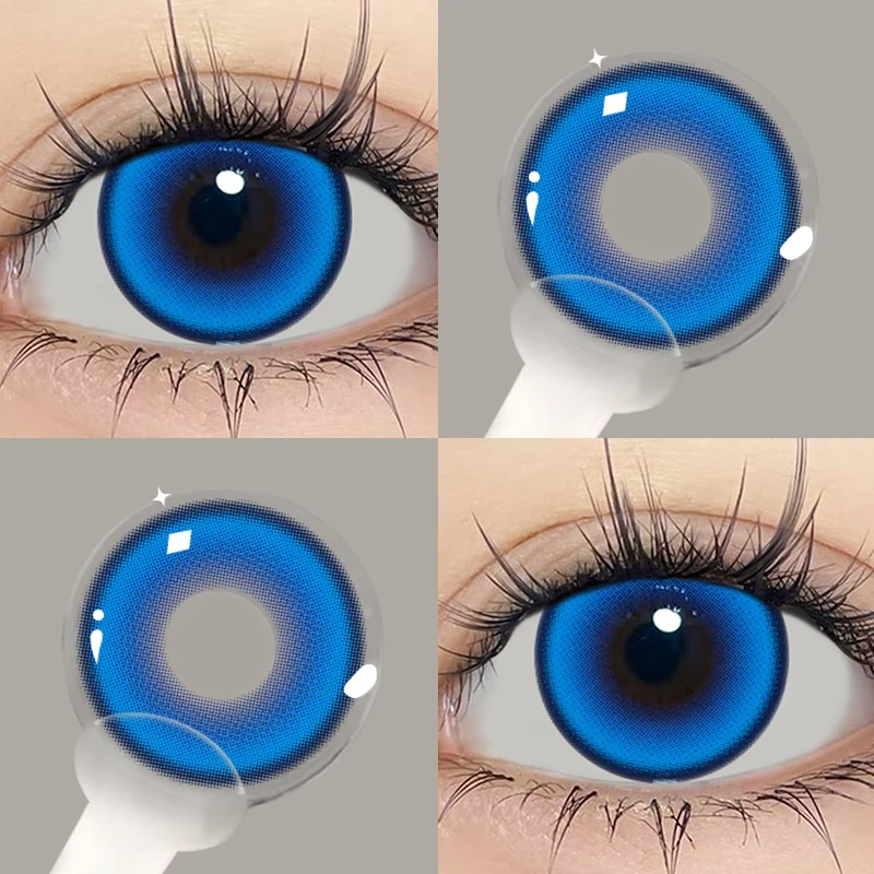 JeweLens Blue Color Cosplay Contact Lenses - Vibrant Big Eyes Effect, Premium Quality, Fast Shipping