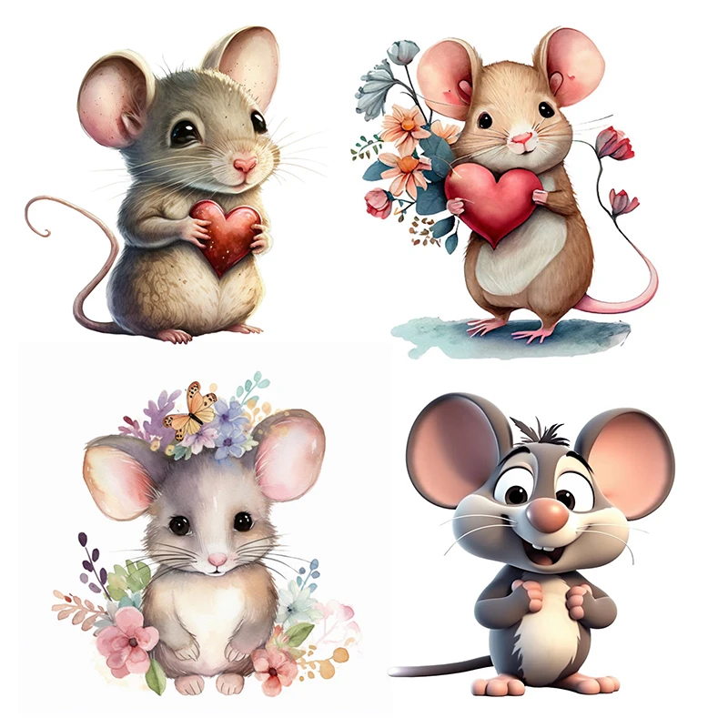 C228 # Cute Mouse Wall Sticker Animal Bagno Toilet Decor Soggiorno Cabinet Frigorifero Decorazione Della Casa Decalcomanie