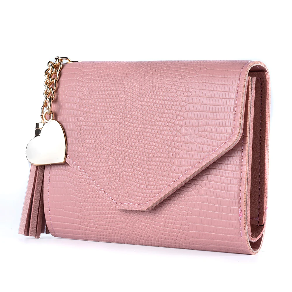 Small Purse Women Short Folding Portable Mini Pu Leather Purse