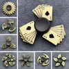 Metal Fidget Gyro Toy Brass Color Zinc Alloy Metal Hand Spinner Dice Exterior Smooth Spiner Gyro Toy Kid ADHD Anxiety 1