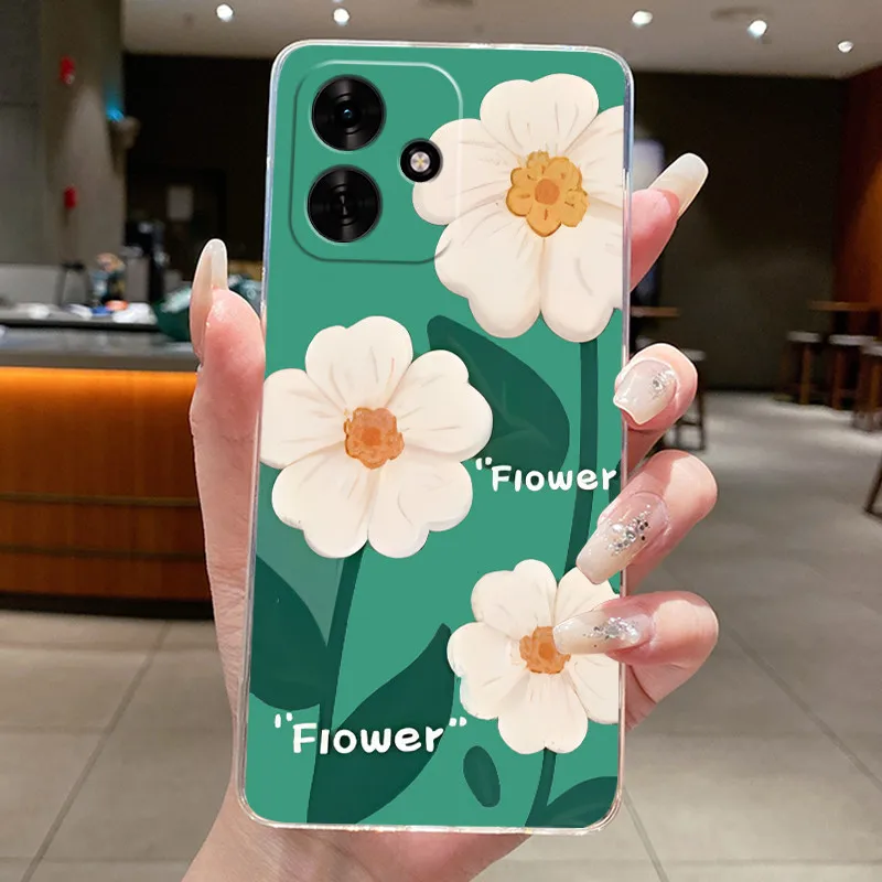 Clear Luxury Fashion Butterfly Flowers Soft TPU Silicone Phone Case